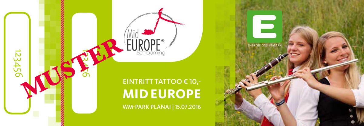 eintrittskarte mid europe schladming tattoo