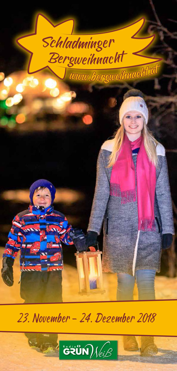 Titelseite der Schladminger Bergweihnacht Programmbroschüre